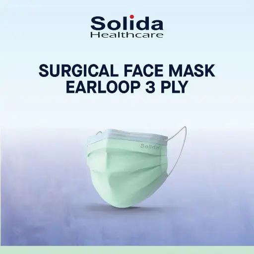 SOLIDA HEALTHCARE Surgical Facemask Earloop 3 PLY (Type II)