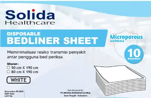 SOLIDA HEALTHCARE Bedliner Sheet (80cm x 190cm)