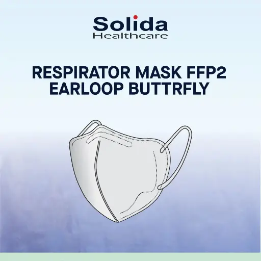 SOLIDA HEALTHCARE Respirator Mask FFP2 Earloop Butterfly