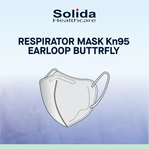 SOLIDA HEALTHCARE Respirator Mask KN95 Earloop Butterfly